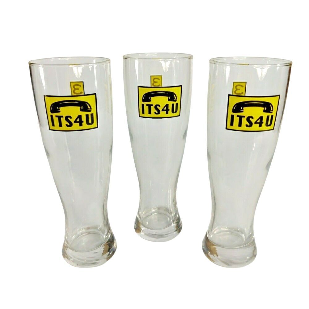 ITS4U Urban Wheat Ale 312‎ Goose Island Chicago Pilsner Beer Glasses Set of 3